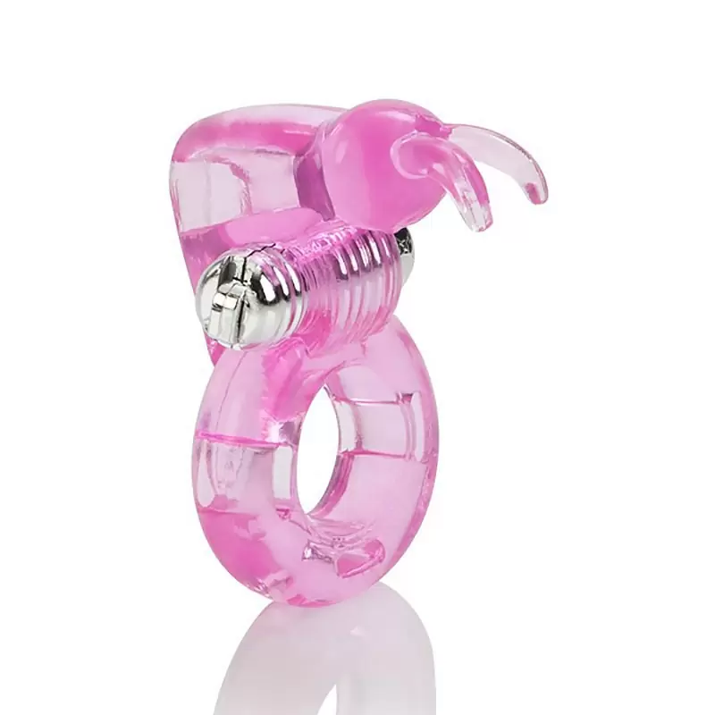 Вибро-зайчик на пенис Basic Essentials Bunny Enhancer – розовый