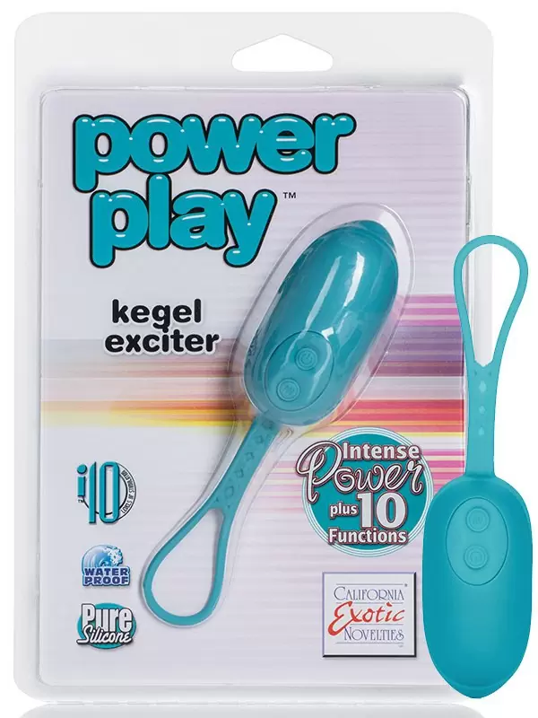 Вибро-яйцо Power Play Kegel Exciter – зеленый