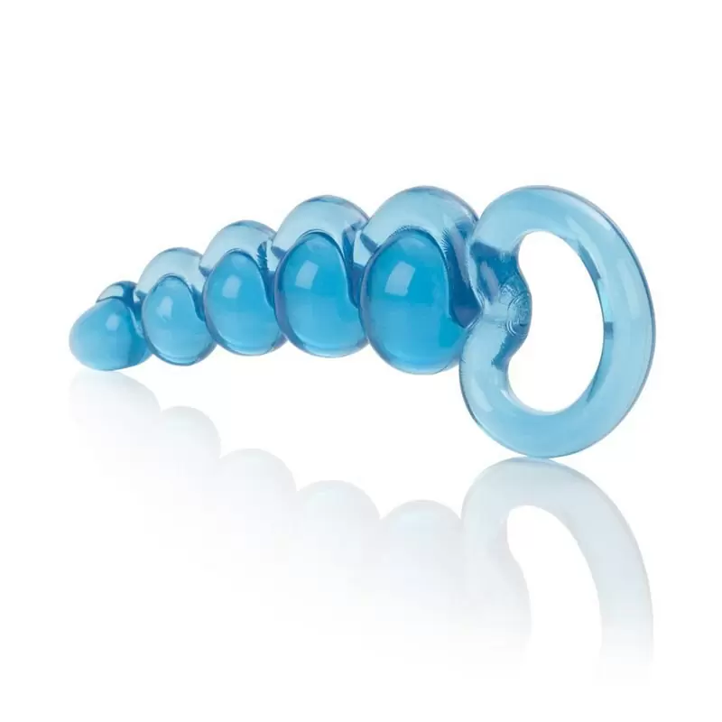 Анальная цепочка Basic Essentials Beaded Probes гибкая – голубой