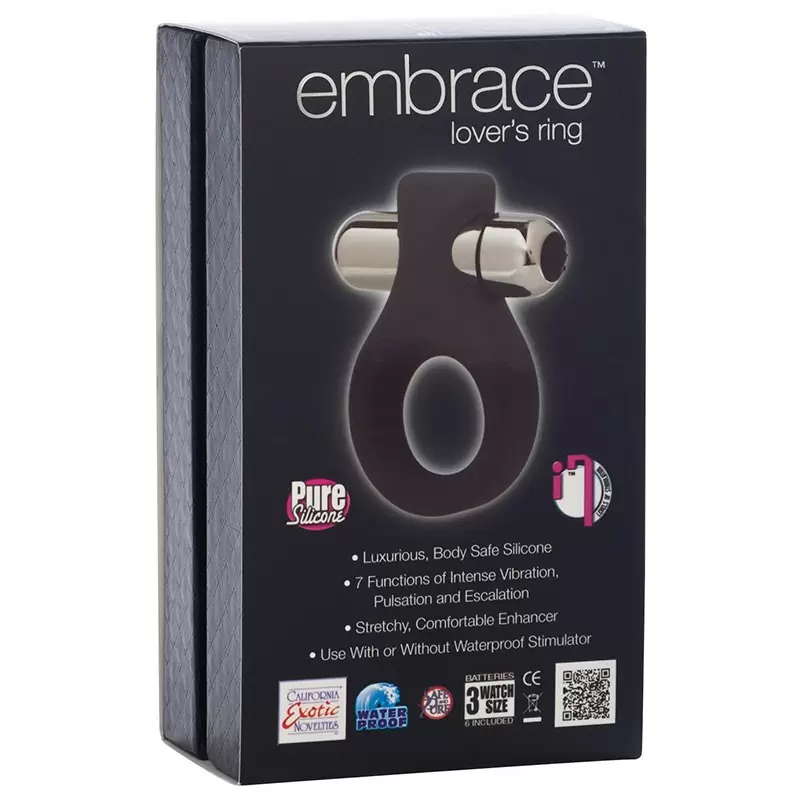 Вибро-кольцо Embrace Lover’s Ring – серое
