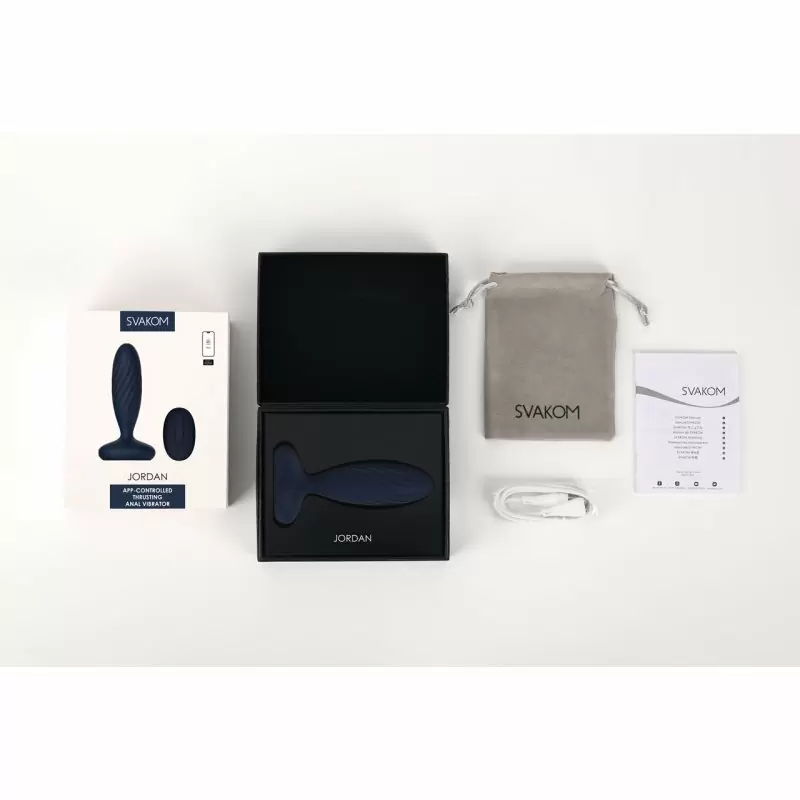 Анальная вибропробка Jordan с поступательными движениями