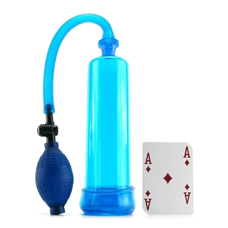 Мужская эрекционная помпа So Pumped без вставки – голубой