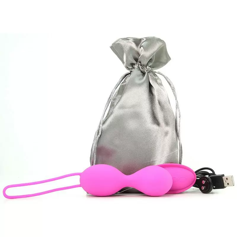 Вагинальные шарики с вибрацией Eve перезаряжаемые – розовый