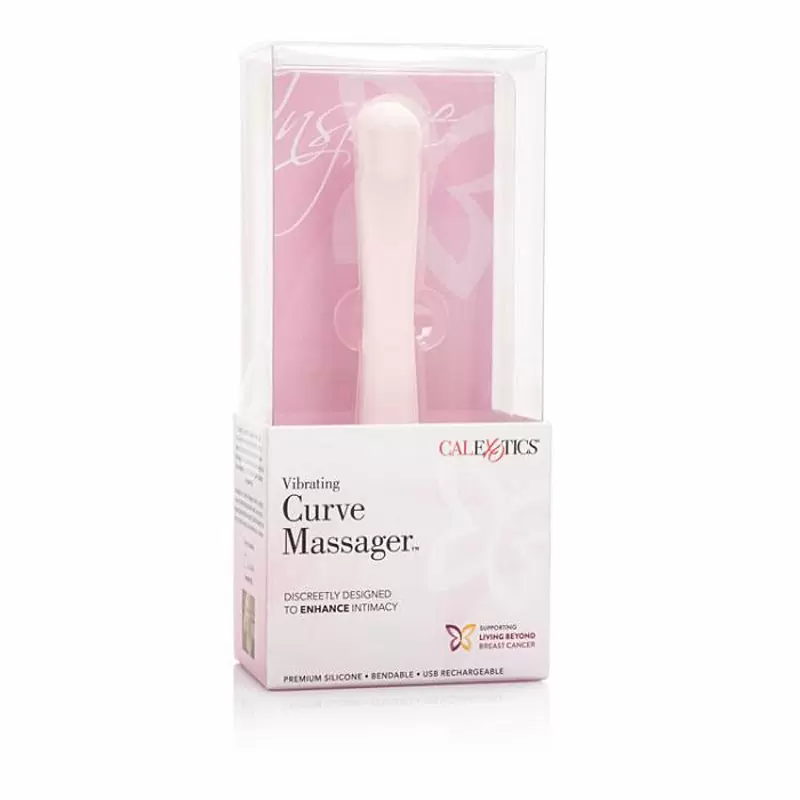 Гибкий вибромассажер Inspire Curve Massager – розовый