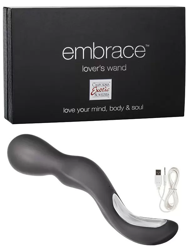 Вибромассажер Embrace Lover's Wand перезаряжаемый – серый