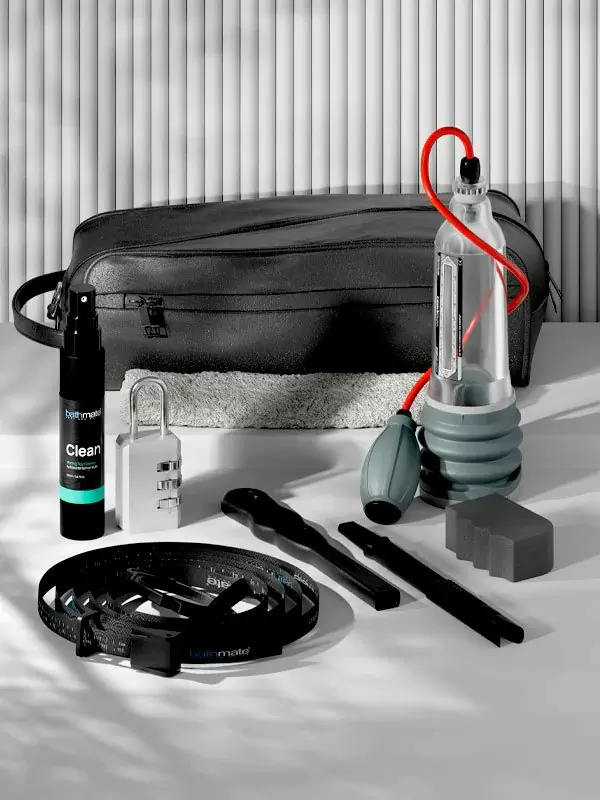 Гидропомпа Bathmate HydroXtreme8 crystal, с грушей, для мужчин с размером до 21 см