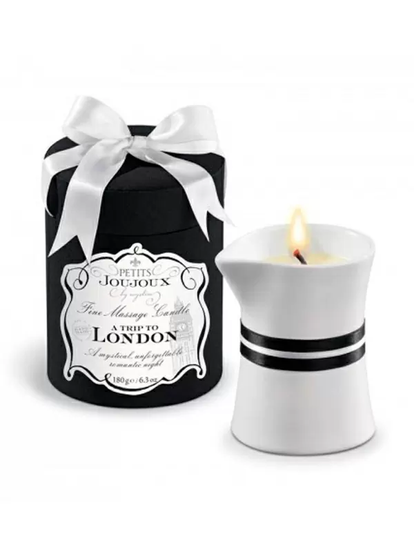 Массажная свеча Petits JouJoux London свежесть, на основе натуральных компонентов, 190 гр