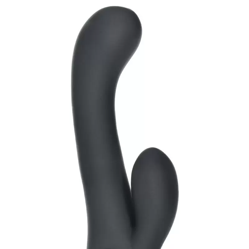 Вибромассажер  Coco Licious Rechargeable Dual Wand со стимуляцией клитора – черный