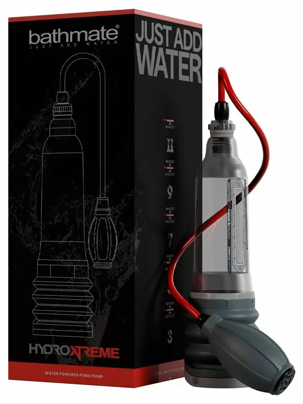 Гидропомпа Bathmate HydroXtreme6 crystal, с грушей, для мужчин с размером до 15 см | Он и Она 18+