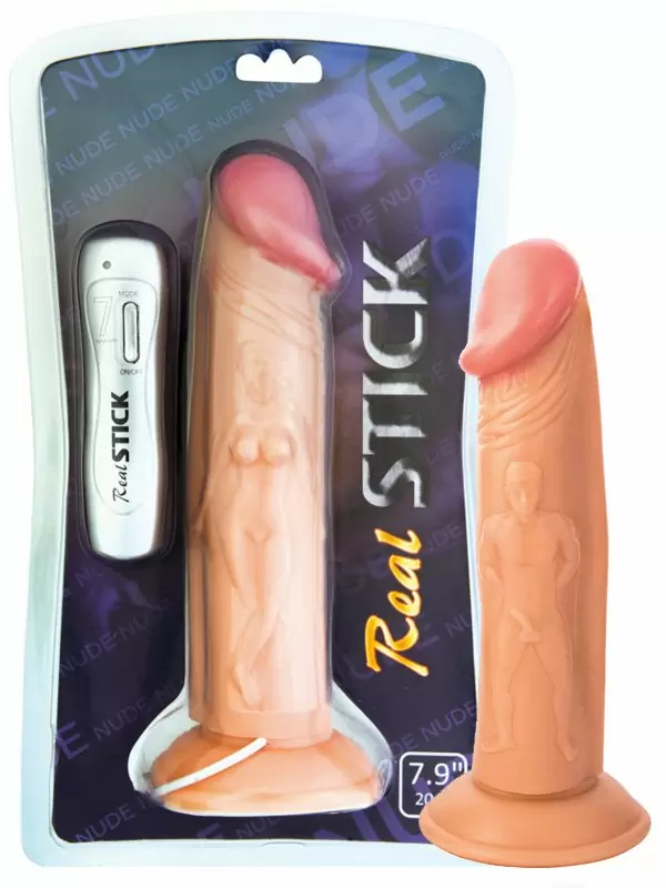 Виброреалистик TOYFA RealStick Nude 7,9” на присоске – телесный