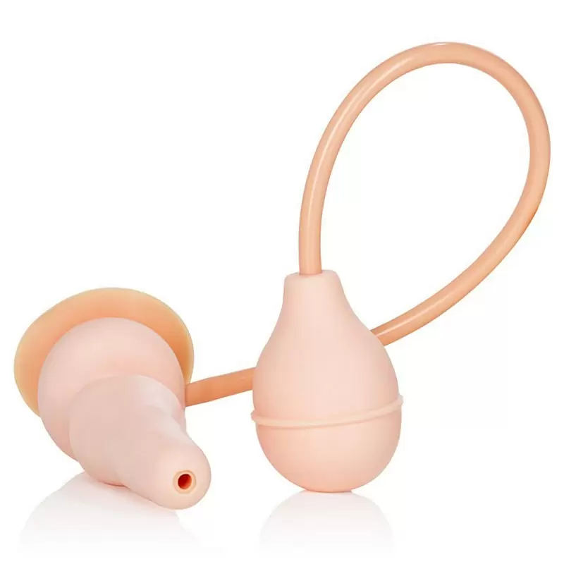 Анальная пробка Ejaculating Multi-Speed Butt Plug с вибрацией и эякуляцией – телесный