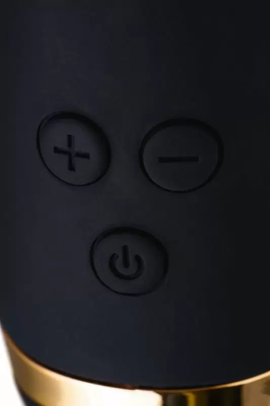 Черный вибратор с функцией ротации Waname D-Splash Tornado, 18,5 см, силикон