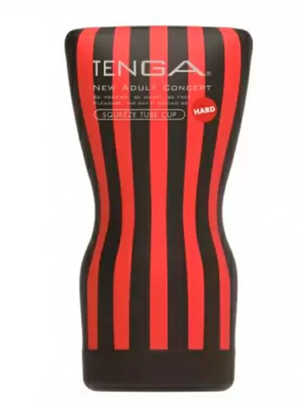Нереалистичный мастурбатор Tenga Soft Case Cup Strong, 15,5 см, ТПЭ, красно-черный