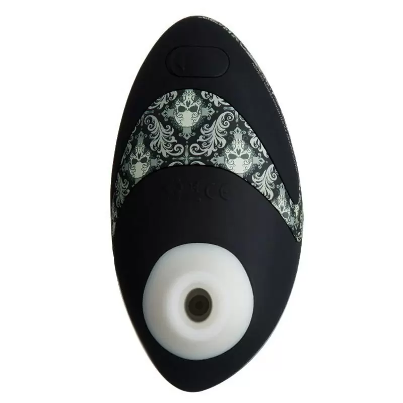 Бесконтактный клиторальный стимулятор Womanizer Pro – черный с белым (тату)