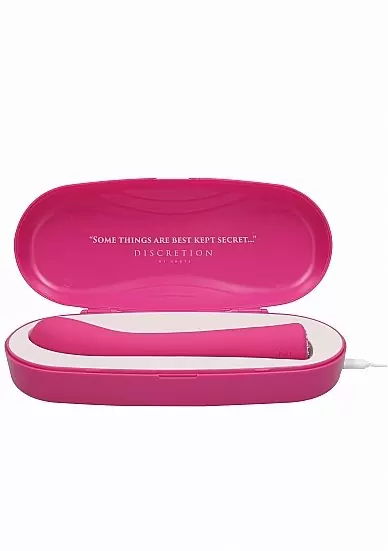 Гибкий вибратор Glimmer, 20,5 см, 10 режимов, силикон, розовый