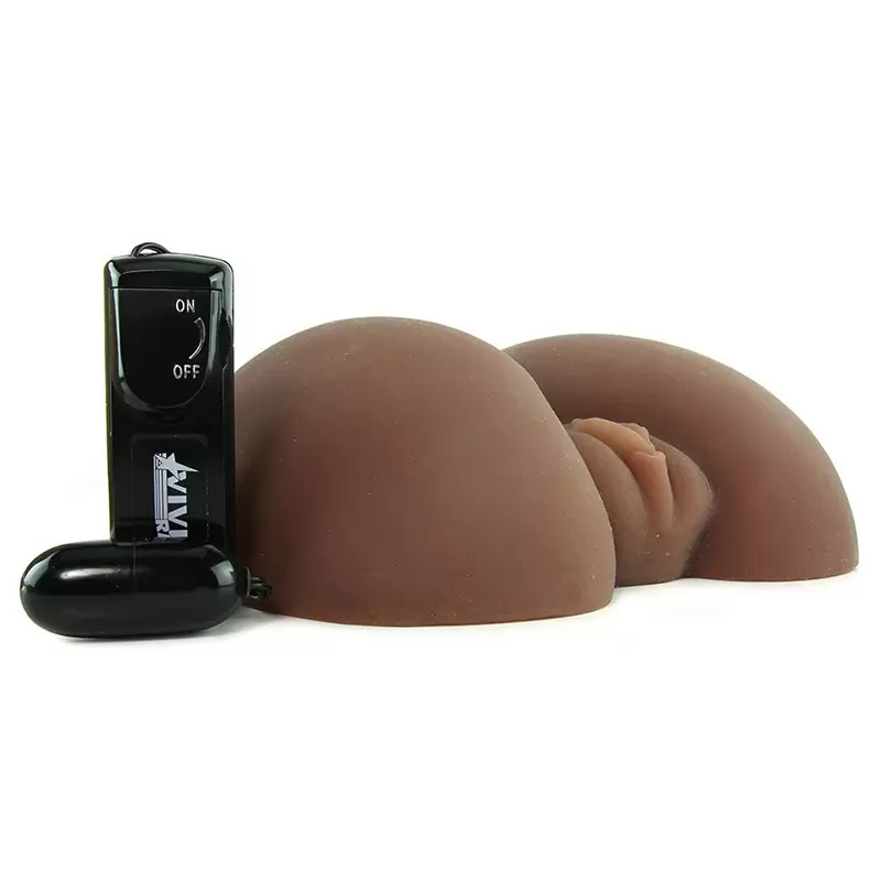 Мастурбатор реалистичный Vivid Raw Bootylicious с вибрацией – мулатка	