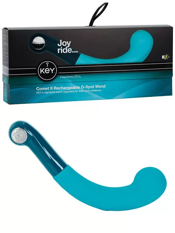 Перезаряжаемый вибромассажер G-точки Comet II – голубой