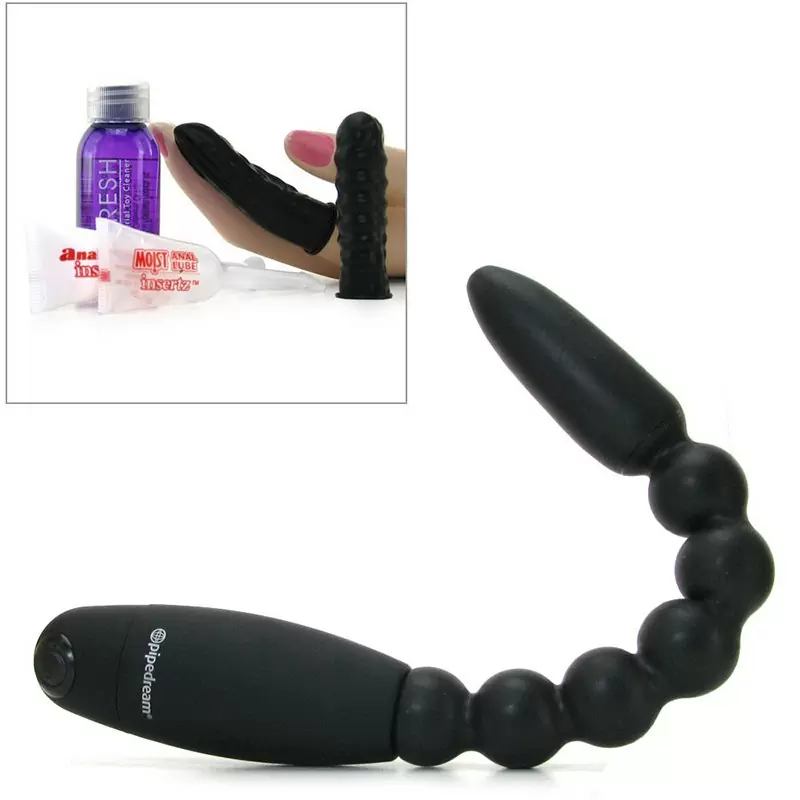 Анальная цепочка Flexa-Pleaser Power Beads с вибрацией