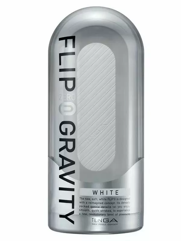 Автоматический мастурбатор Tenga Flip Zero Gravity вакуумный, 17,7 см, белый