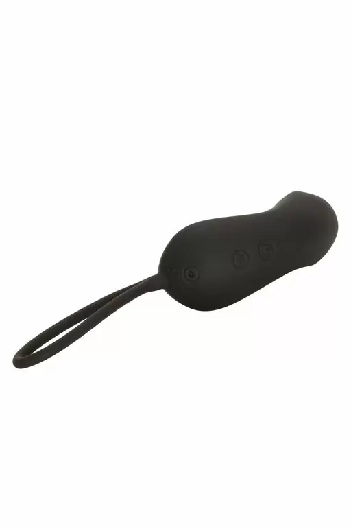 Изогнутое виброяйцо Wristband Remote Curve, с пультом-браслетом, 7,5 см, 12 режимов, черный