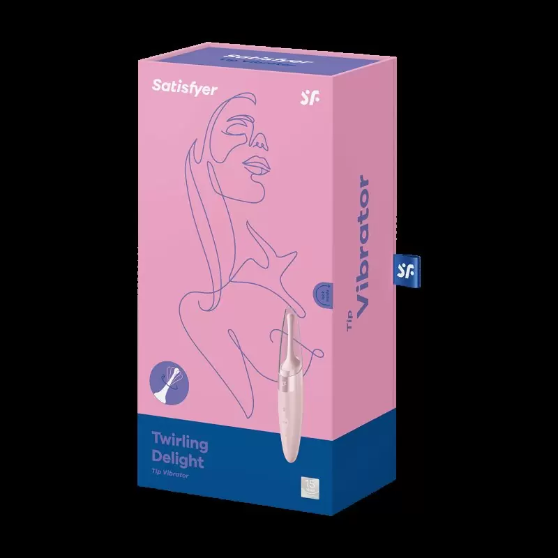 Точечный стимулятор клитора Twirling Delight, 7 см, 12 режимов, розовый