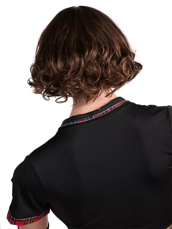 Парик шатенки с короткими вьющимися волосами