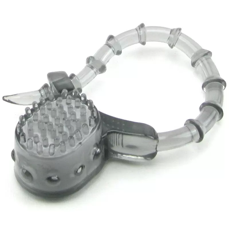 Лассо со стимулятором клитора Vibrating Cinch Rings – серое