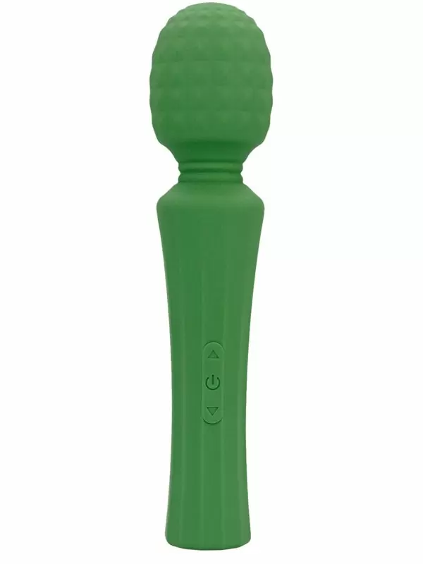 Мощный вибратор WAND - Green Mumba, 20,5 см, 10 скоростей, силикон, зеленый
