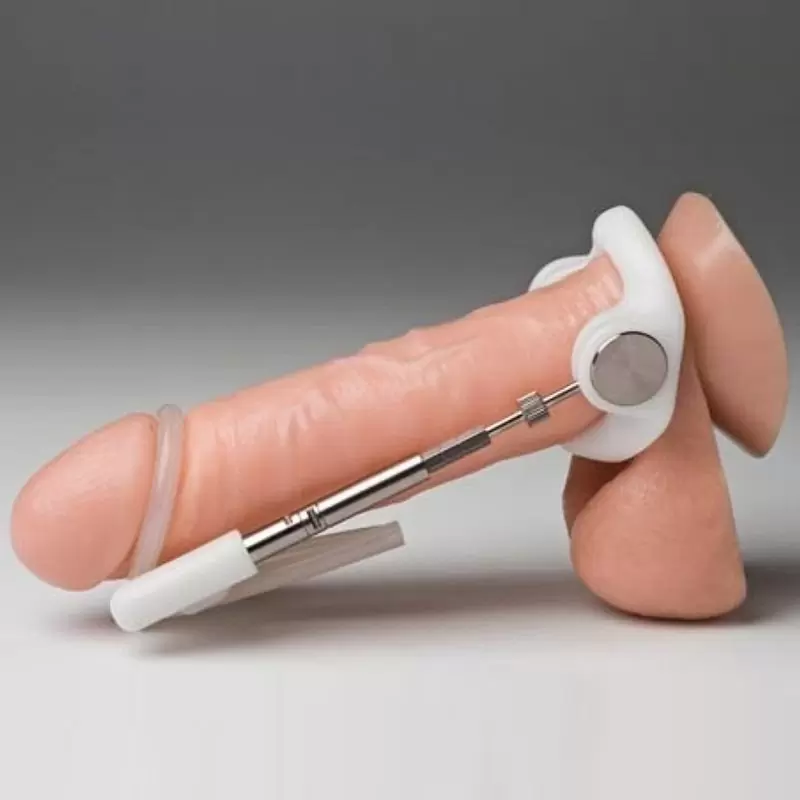 Классический набор для увеличения пениса Jes-Extender Original – серебристый с белым