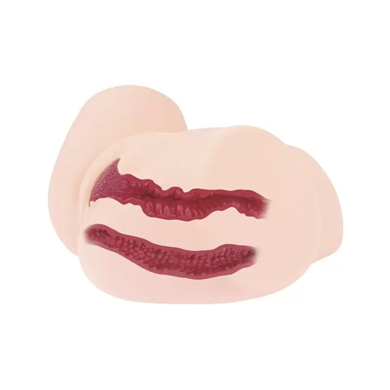 Мастурбатор 3D полуторс Samanda вагина и анус – телесный