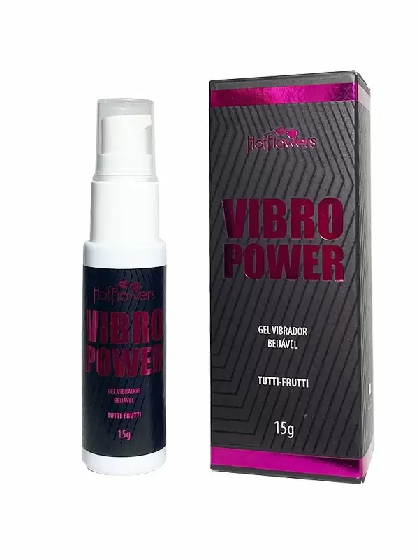 Жидкий вибратор Hot Flowers Vibro Power, тутти-фрутти, 15 мл