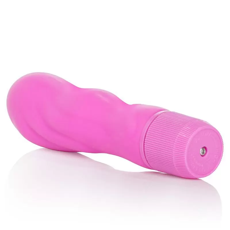 Вибромассажер First Time Silicone Wave рельефный – розовый