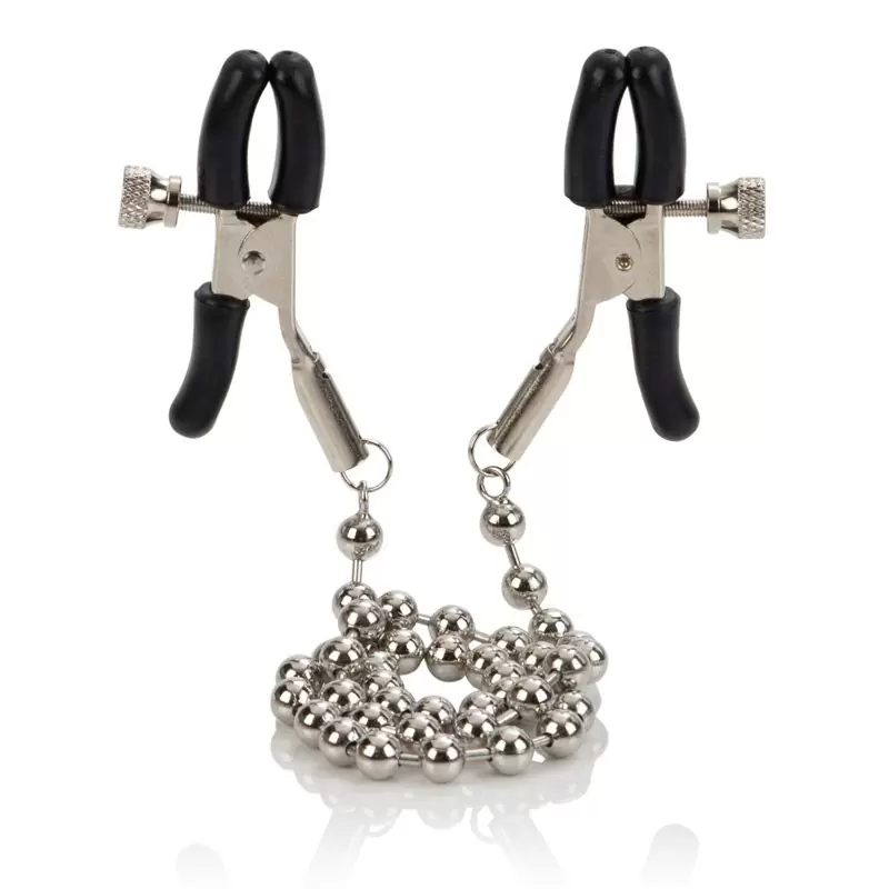Зажимы на соски Nipple Clamps Silver Beaded