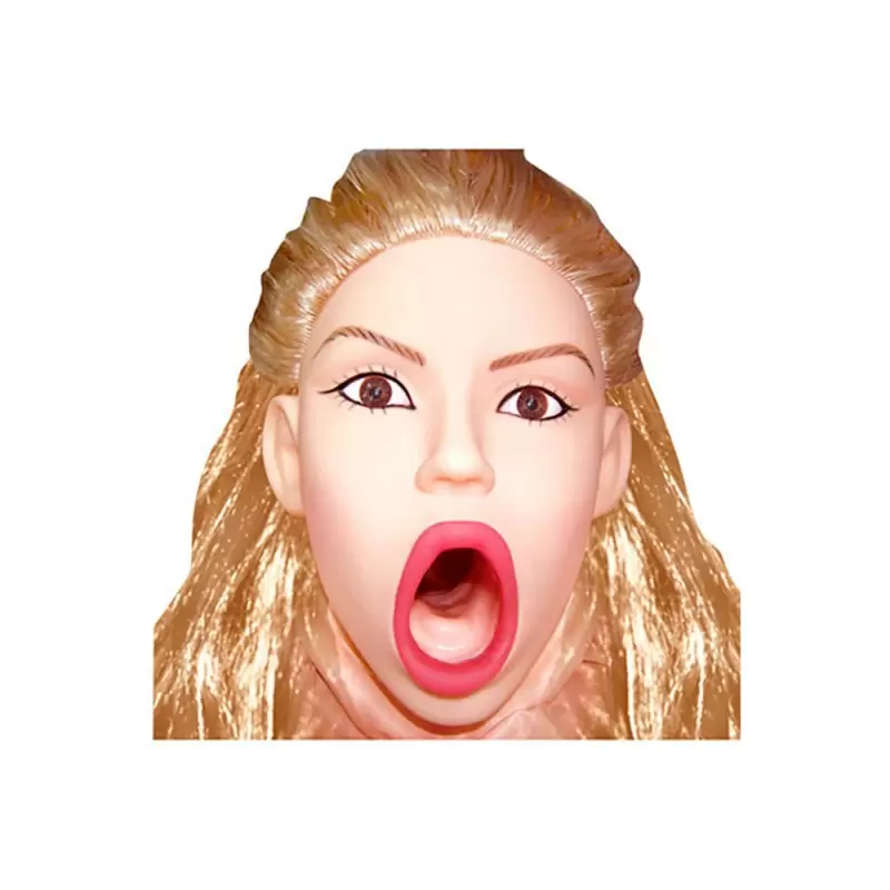 Реалистичная надувная кукла Young & Hot со вставками – телесный