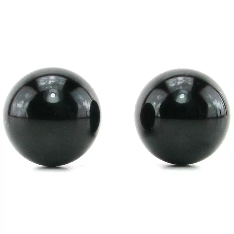Вагинальные шарики Medium Black Glass Ben-Wa Balls