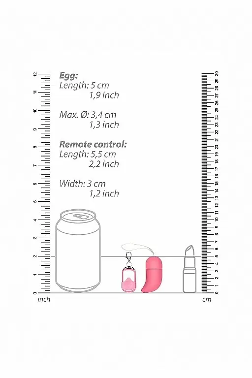 Виброяйцо для стимуляции точки G с пультом управления Small Wireless Vibrating G-Spot Egg (Розовый)