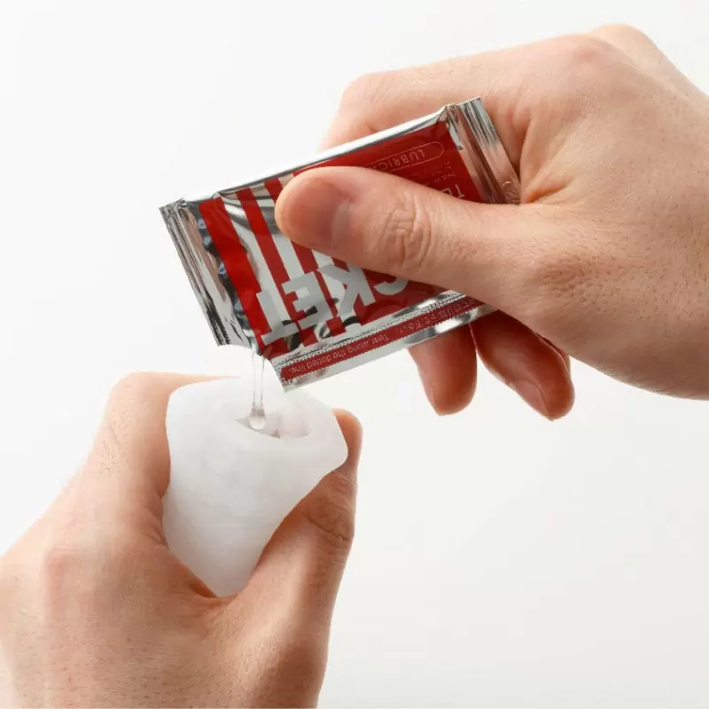 Карманный мастурбатор Tenga Block Edge – белый