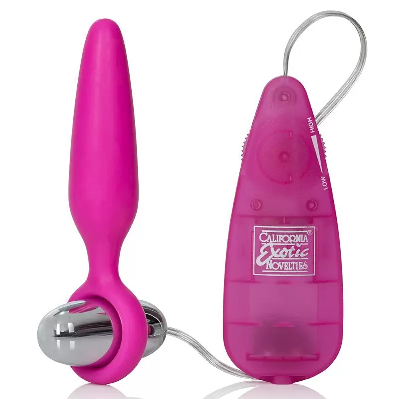 Анальная пробка с вибрацией Booty Glider – розовая