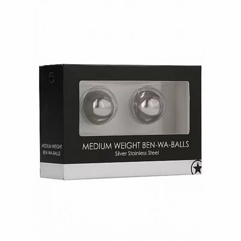 Металлические вагинальные шарики Medium Weight Ben-Wa-Balls - Silver