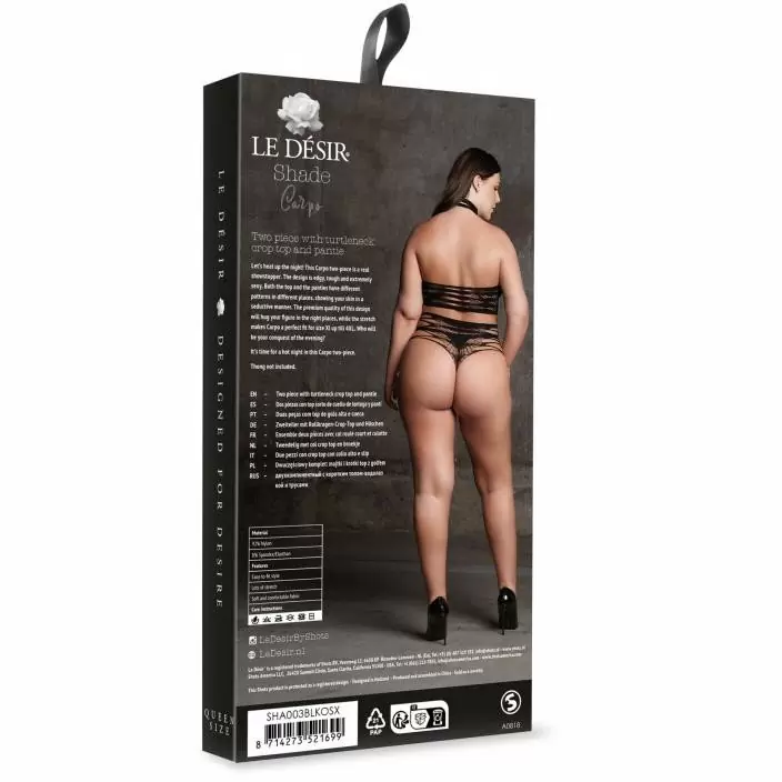 Комплект из трусиков и топа с высоким воротом Carpo - XL-4XL