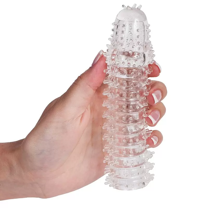 Насадка закрытая Super Strech Sleeve с усиками – прозрачная