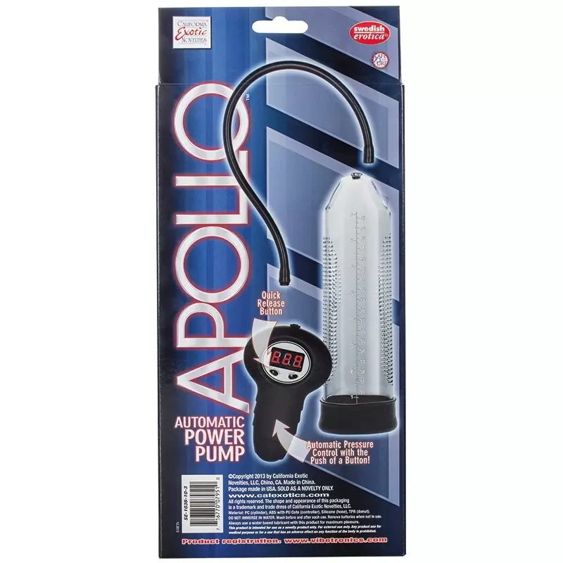 Автоматическая мужская помпа Apollo Automatic Power Pump – серая