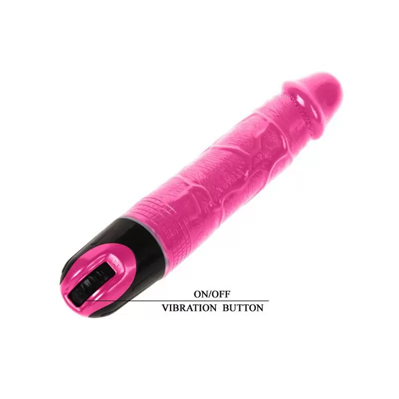 Яркий реалистичный вибромассажер Baile Vibrator – розовый