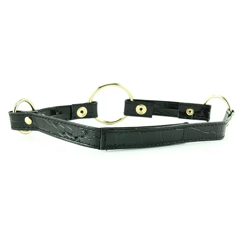 Кляп-рамка Fetish Fantasy Gold черный с золотом