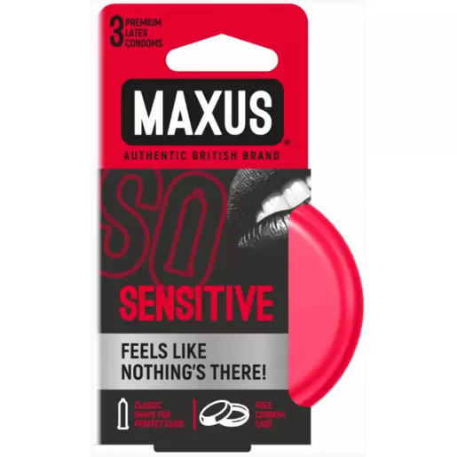 Ультратонкие презервативы MAXUS AIR Sensitive №3, 3 шт.