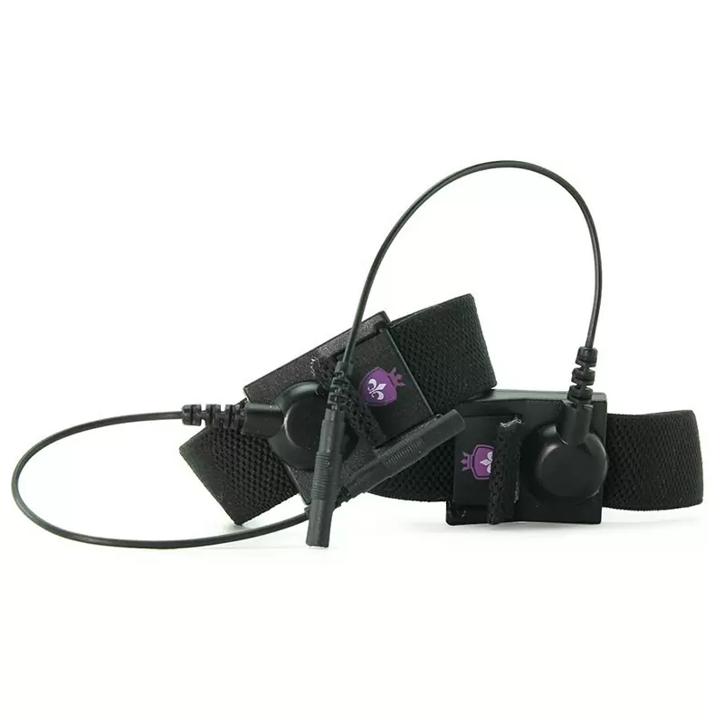 Манжеты на пенис и мошонку Charming Chuck с электростимуляцией – черный