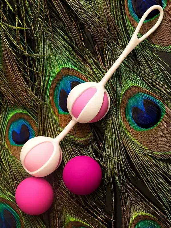 Бархатистые вагинальные шарики Geisha Balls 2 – розовый