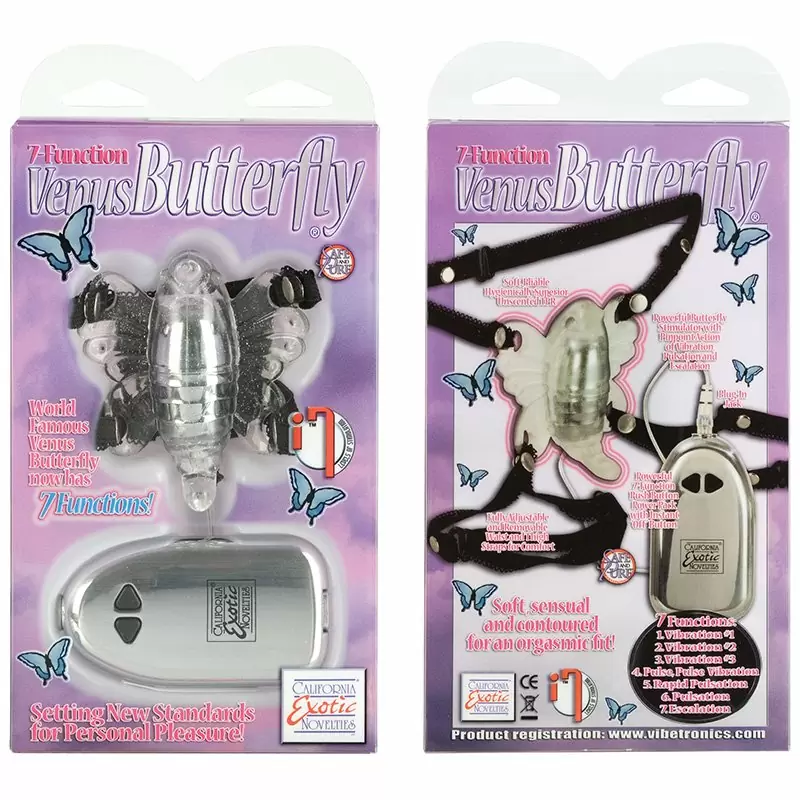 Стимулятор бабочка Venus Butterfly для клитора – серебристый
