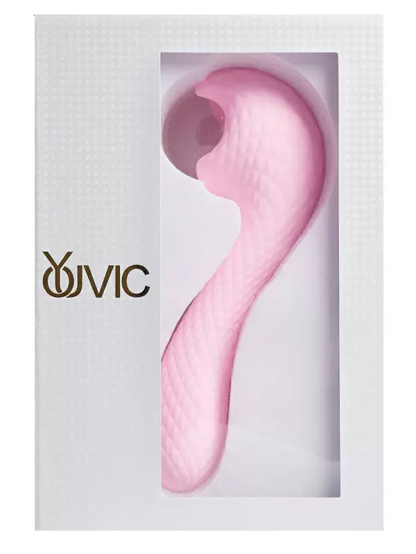 Изогнутый вибратор Youvic, 18 см, 10 режимов, со стеклянным шаром, розовый