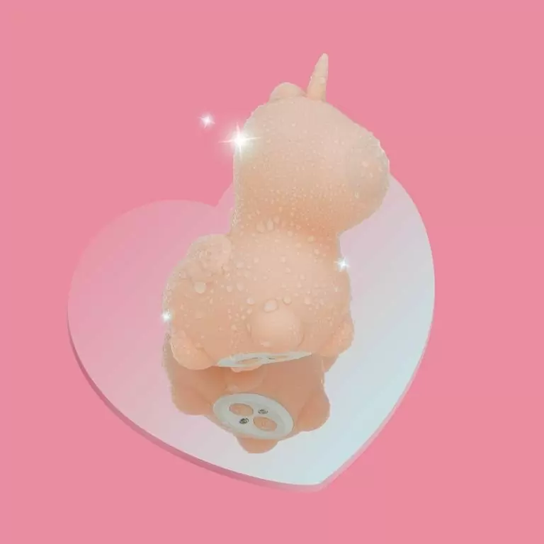 Стимулятор клитора с пульсацией Unihorn Heart Throb, розовый